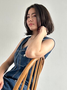 キース ヘアアンドメイク 恵比寿(kith. hair&make) 透明感アンニュイミディアム＊ココアベージュ
