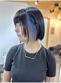 イヤリングカラー_デザインカラー_レイヤーカット_ウェットヘア
