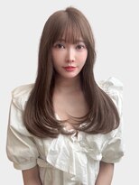 ユーフォリア 青山(Euphoria)&nbsp;大人美人艶カラーページュ小顔カット透明感レイヤーロング