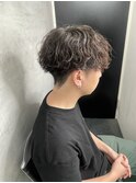 波巻きパーマ