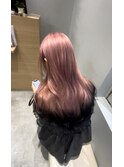 パールピンクにエンドカラー