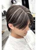 シルバーメッシュ センターパート