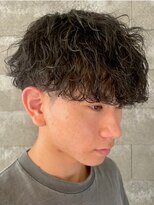 ニアウ 伊勢崎連取店(Niau)&nbsp;メンズマッシュ波巻きスパイラルパーマメンズパーマ