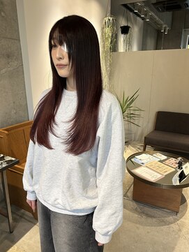 ミリ(milli Produce by ITAKURA) ベリーピンクのロングレイヤー