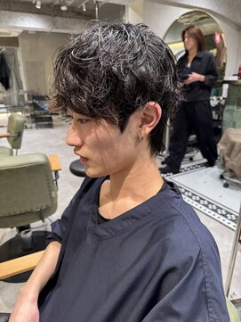 ゼスト リル 新宿(ZEST lill) シャドウパーマ 癖毛風 マッシュパーマ 新宿