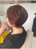 30代40代50代愛されショートピンクブラウンチョコレートブラウン