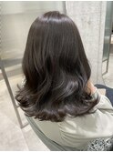 グレージュ/シアーグレージュ/暗髪/艶髪/韓国巻き