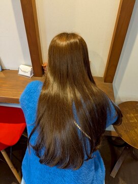 ナンバーエイト(number eight) 20代30代縮毛矯正ツヤ髪透明感髪素使い全ストレートロング