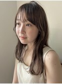 【December】小顔カット/ブリーチなしオリーブベージュ