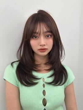 アマトウキョウ アユンチェ(AMA TOKYO×AYUNCHE) 前髪顔まわり韓国ヘアレイヤーカットサイドバンク2wayバンク韓国