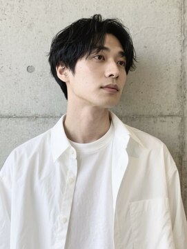 エイチ メンズ(H) アップバングおしゃれ坊主メンズパーマツイストスパイラル坊主