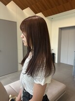 ローレンアオ(LOREN AO)&nbsp;くびれヘア/アプリコットオレンジ/夏のヘアアレンジ/矢場町