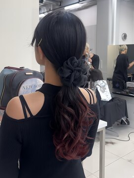 アライブ ハラジュク(ALIVE harajuku) 【ALIVE 夕貴】結んで可愛いグラデーションカラー