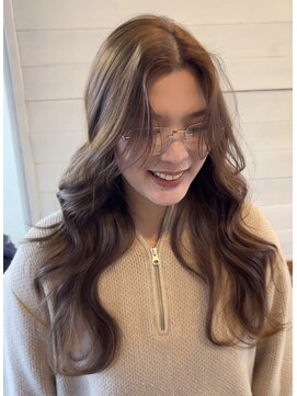 ミーナ バイ ワンズ 町田(mina by one's kyougoku) ブリーチなしダブルカラー　ハニーベージュ