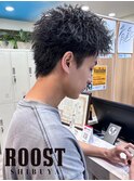 MEN’S HAIR/波巻ツイストスパイラル/フェザーパーマ/眉毛/渋谷