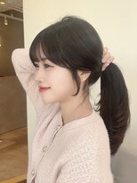 ザックジングウ 表参道(ZACC JINGU)&nbsp;顔まわりカット/前髪ストレート