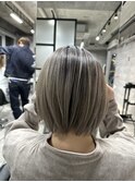 ショートボブ＋バレイヤージュ♪朝長