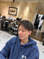 ルドローブラントオオサカ(LUDLOW BLUNT Osaka) 【LUDLOW BLUNT】フェードカット バーバーツイストパーマ