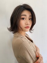 ロンドロゼ 池袋(Lond rose) ♪グレージュブラウン/ミディアムレイヤー/韓国巻/顔周りカット