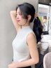 【梅雨対策におすすめ◎】カット+前髪縮毛矯正+TR