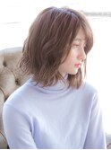 ナチュラルベージュでふんわりヘア♪