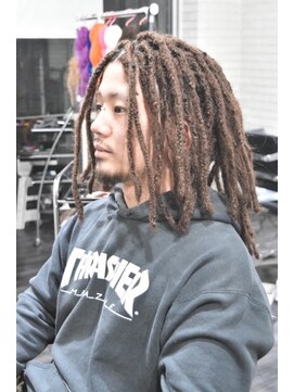 トリックストア(TRICK STORE) ストリート系★ブラウンフルドレッド