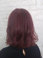 プライズ アイリス 池袋東口店(prize Iris)&nbsp;ピンクパープル/ダブルカラー/切りっぱなしボブ　池袋東口店