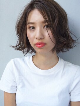 ヘアー ループアン(Hair Ruup ann) 外はね切りっぱなしボブ