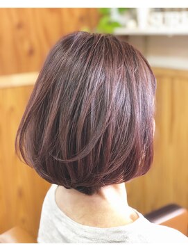 ララテラス(LaLa Terrace) ピンクベージュ×大人かわいいナチュラルボブ