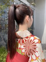 【LA PENSEE】つるっと面のポニーテールヘアセット
