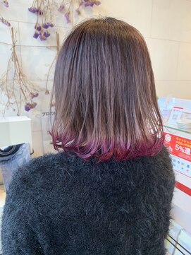 アッシュ 亀戸東口店(Ash) ピンク裾カラー