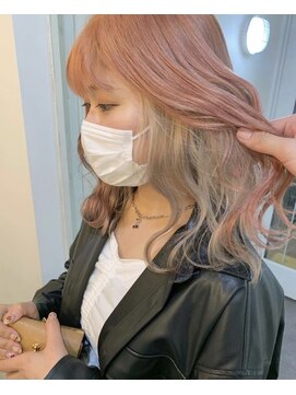 クオン 今泉(quon) ペールピンクオレンジ×ホワイトベージュ-天神 今泉 -