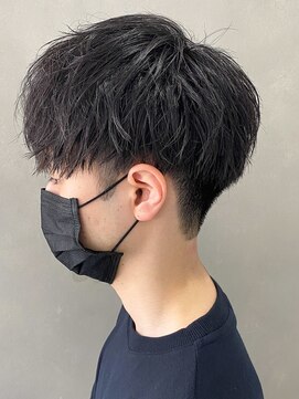 エルマーク(L-MARK) メンズマッシュツーブロック韓国カットメンズサロンスパイラル