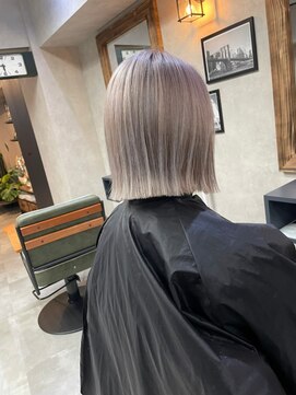 サニー 渋谷(SUNNY) バレイヤージュショコラアッシュハイライトグレージュカラー