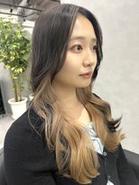 ジエクト カナウ(The Ect canow)&nbsp;レイヤーロング前髪フレンチカジュアルニュアンスカラー