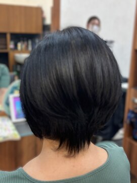 シーズンプラス(SEASON PLUS) 絶壁解消/ひし形/大人可愛い/斜めバング/50代40代/ミセスヘア1B