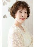 顔周りレイヤーカット大人美人マッシュルームヘアZ志木30代40代