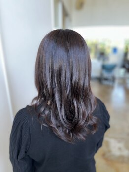 アヤ Ayaの写真/髪にハリ、コシ、ツヤが出ると好評◇乾燥やエイジングによる髪のうねりが伸び、まとまりのある髪を実現◎