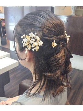 エノモト(ENOMOTO) お呼ばれヘアヘアアレンジヘアセット*大人可愛いハーフアップ