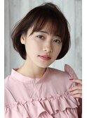 オリージュボブAラインボブマロンベージュ韓国マッシュショート