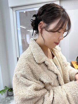 オーリーエトワ 御器所(oorry.etwa) 三つ編みお団子ヘアセットレイヤーカット髪質改善水素２０代