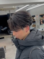 オーバルバイアピッシュ(OVARL by apish) 毛流れリバースパーマフェザーパーマニュアンスセンターパート