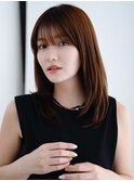 ☆レイヤーカット毛先ワンカールくせ毛風カール薄めバングデジパ