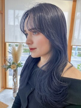 シー(See.) 韓国ヘアレイヤーカット顔周りカットブリーチなしカラーA