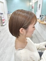 エルフ(elf)&nbsp;ボブ/切りっぱなしボブ/グレージュ/ブリーチなし/by釼持竜也