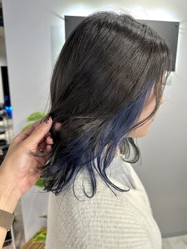 ネオ(neo.) インナーカラー/コバルトブルー/グレージュ