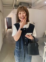 ノマド(nomad)&nbsp;ハイトーン/ベージュカラー/ボブレイヤー/顔まわりレイヤー