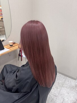 シカ 神戸三宮元町店(Cica) 暖色カラー ブリーチ ピンク ピンクブラウン 髪質改善 三宮