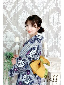 ブルームス アンジュ(Blooms Unge) 浴衣一式レンタル+着付け+ヘアセット