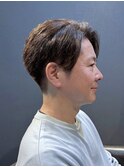 ビジネスツーブロックショート 白髪染めナチュラルブラック